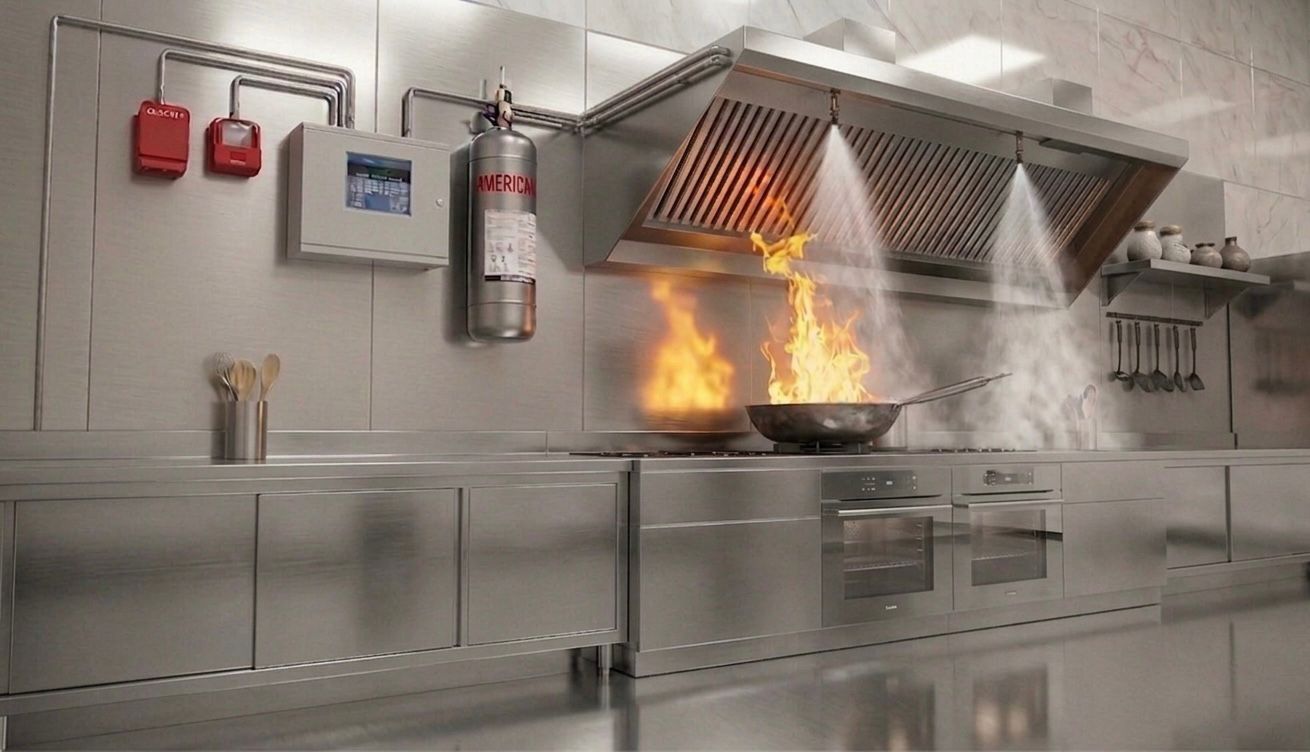 American Fire Control UL Kitchen Fire Suppression System