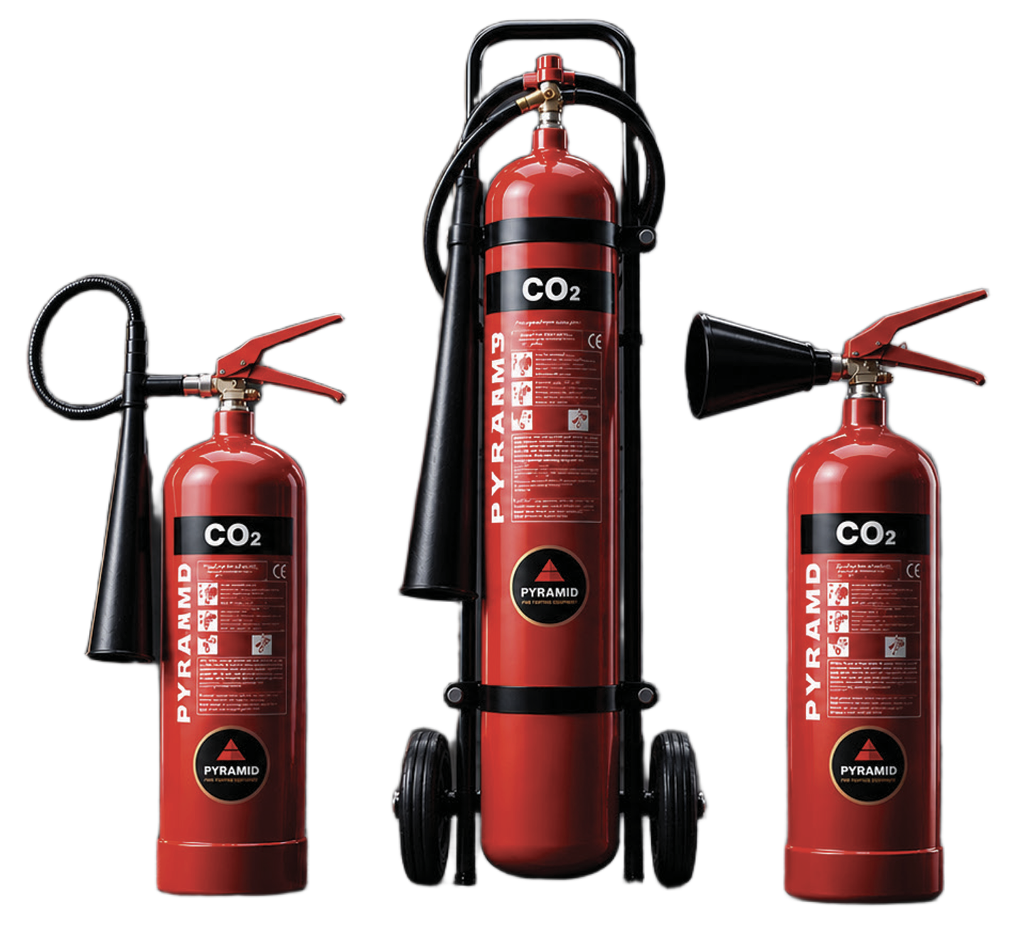 PYRAMID CO2 Fire Extinguishers 2 3 6 10 20 30 KG