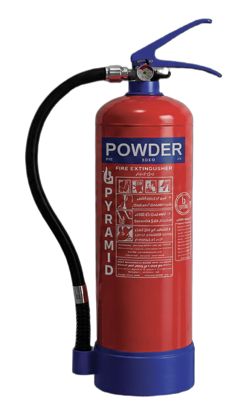 PYRAMID Dry Chemical Powder Fire Extinguishers 1 3 6 9 12 KG