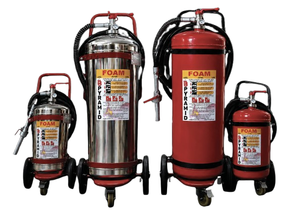PYRAMID Mobile Foam AFFF Fire Extinguishers 25 45 Litre